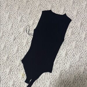 Altar'd State Black Ribbed Bodysuit